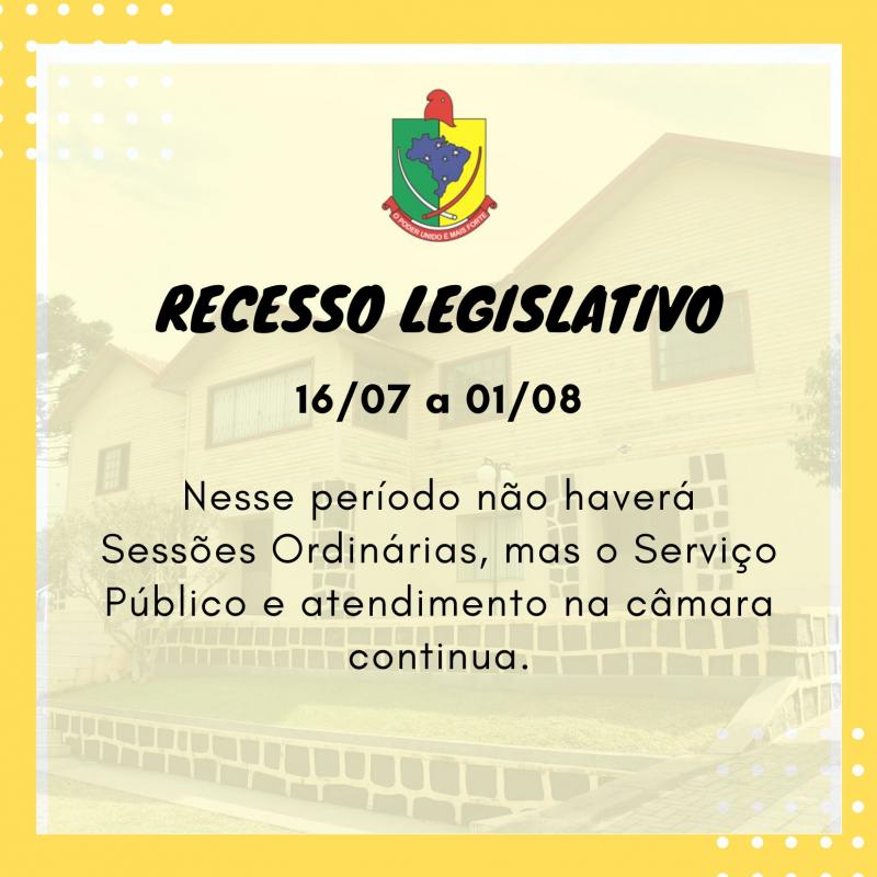 Recesso Legislativo